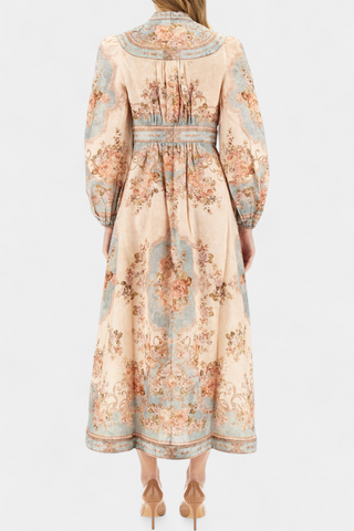 Vestido largo floral | Dorotila