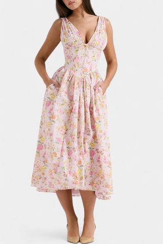 Vestido midi floral | Margie