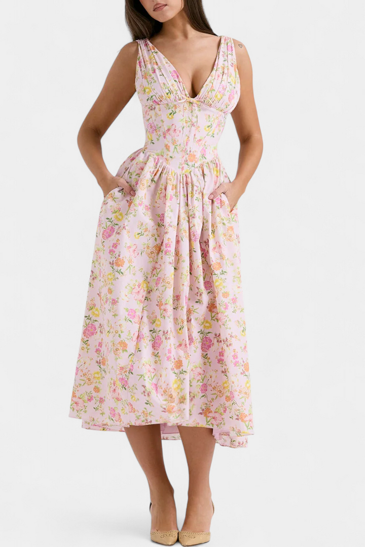 Vestido midi floral | Margie