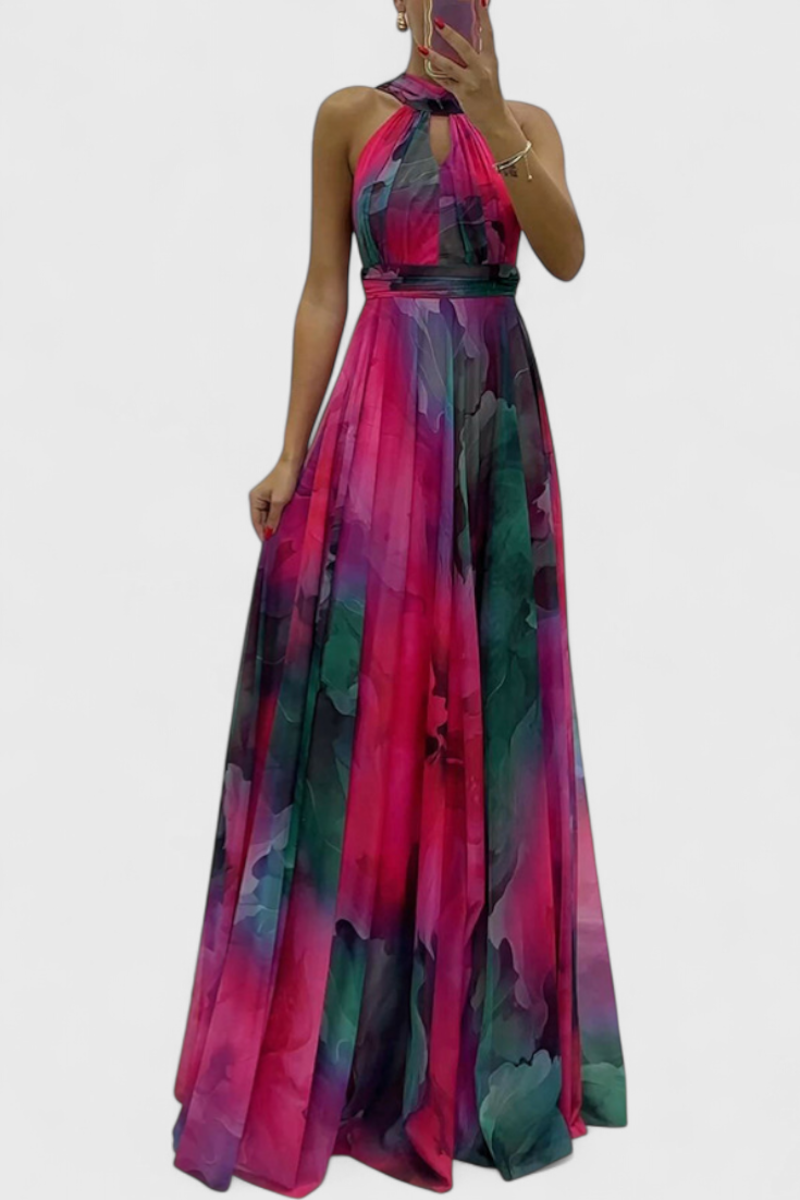 Vestido largo de gasa | Caprice