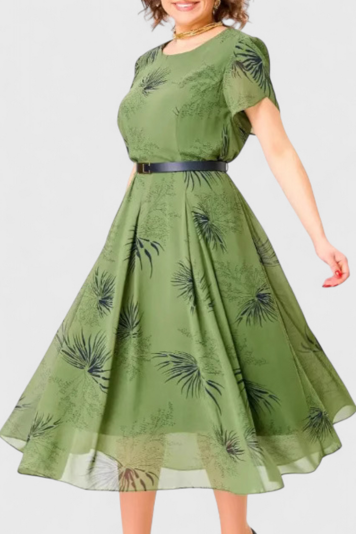 Vestido midi de gasa | Lupita