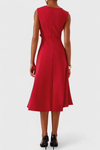 Vestido midi drapeado | Claudia
