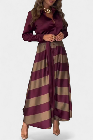 Vestido largo a rayas | Nessia