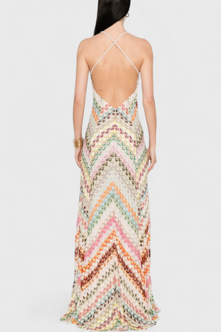 Vestido largo de encaje | Agustina