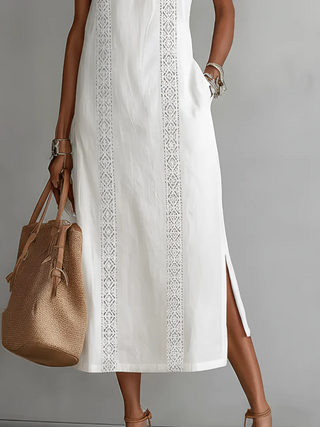 JIMENA | VESTIDO MIDI DE LINO