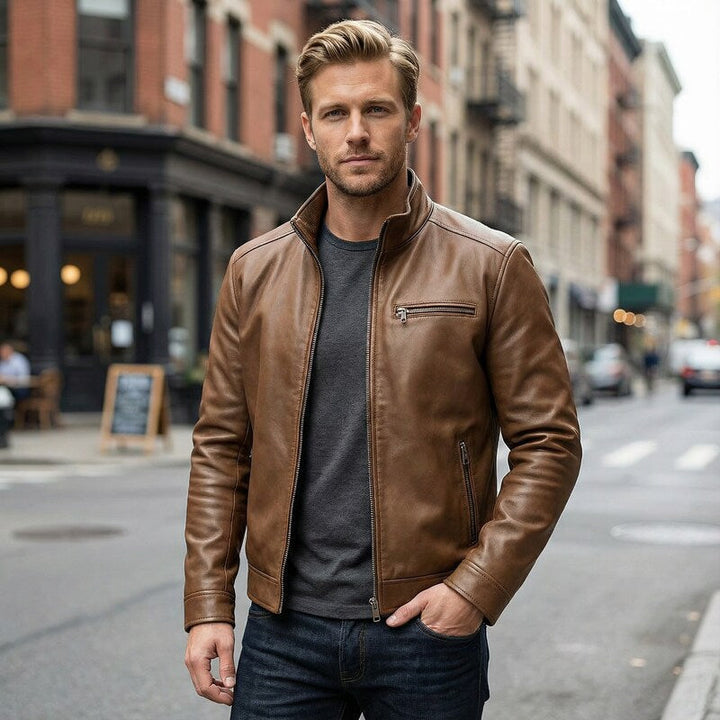 Chaqueta de cuero