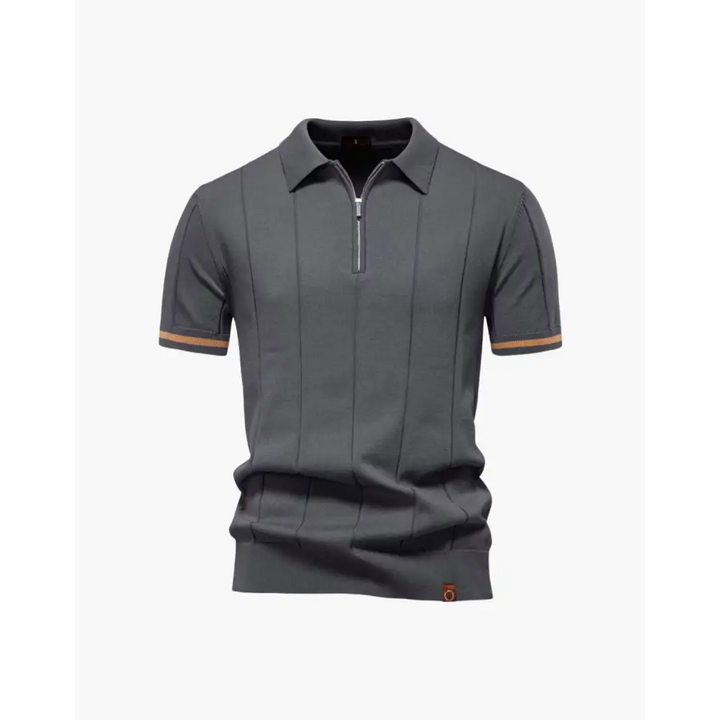Old Money Zip Polo Shirt