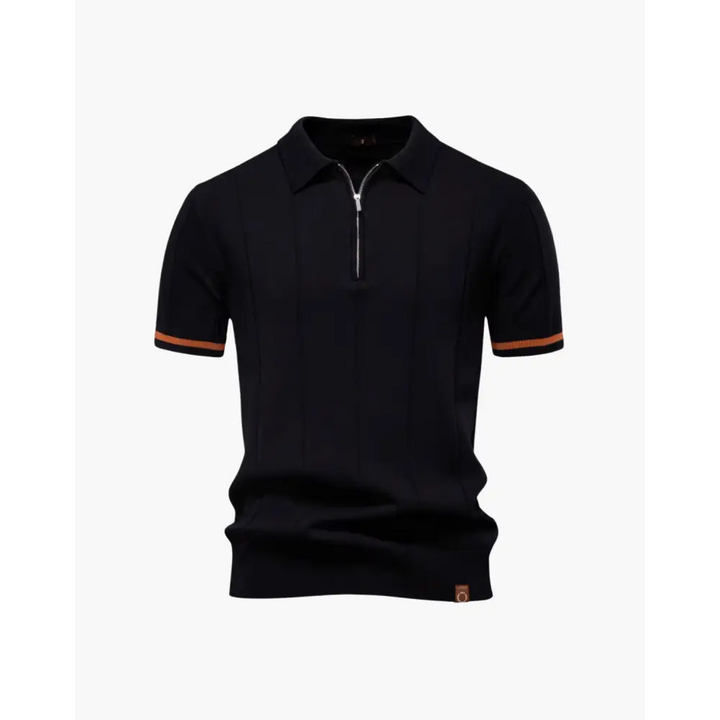 Old Money Zip Polo Shirt