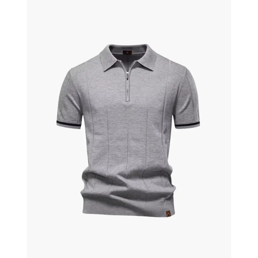 Old Money Zip Polo Shirt