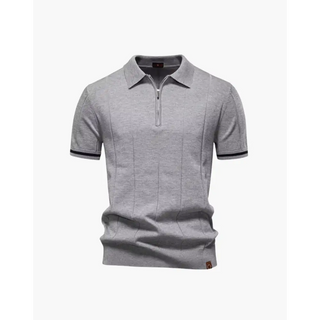 Old Money Zip Polo Shirt