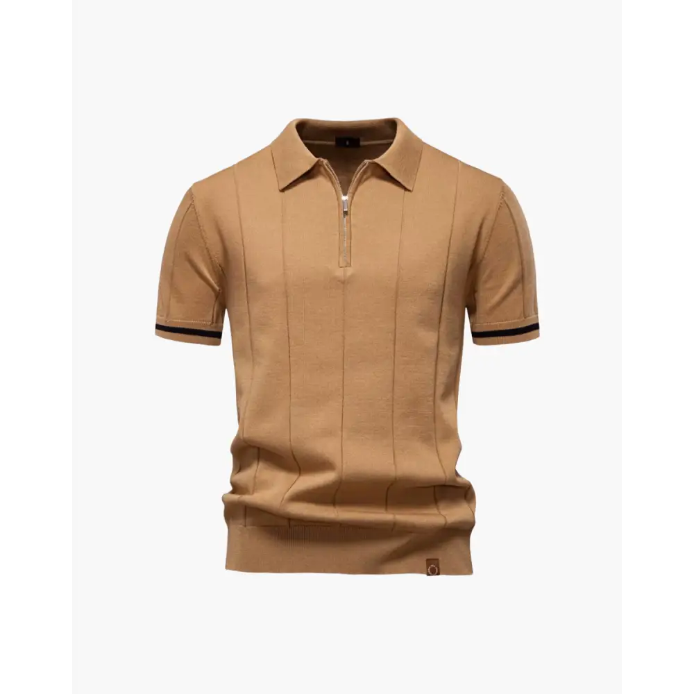 Old Money Zip Polo Shirt
