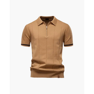 Old Money Zip Polo Shirt