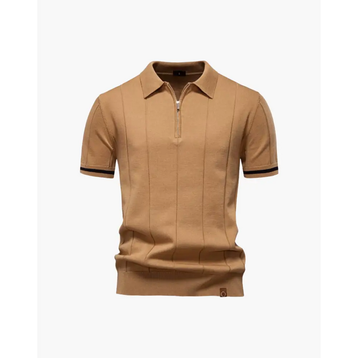 Old Money Zip Polo Shirt