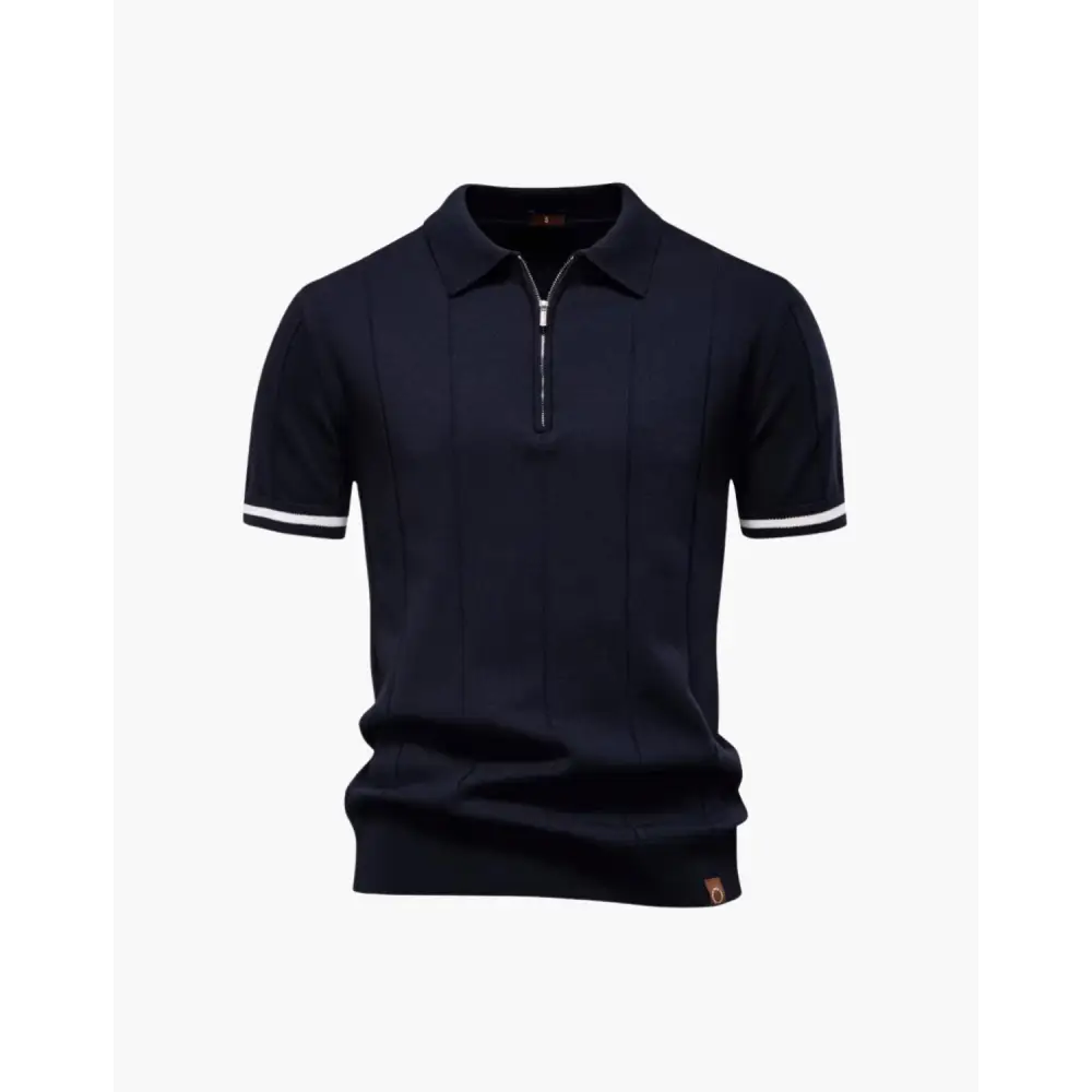 Old Money Zip Polo Shirt
