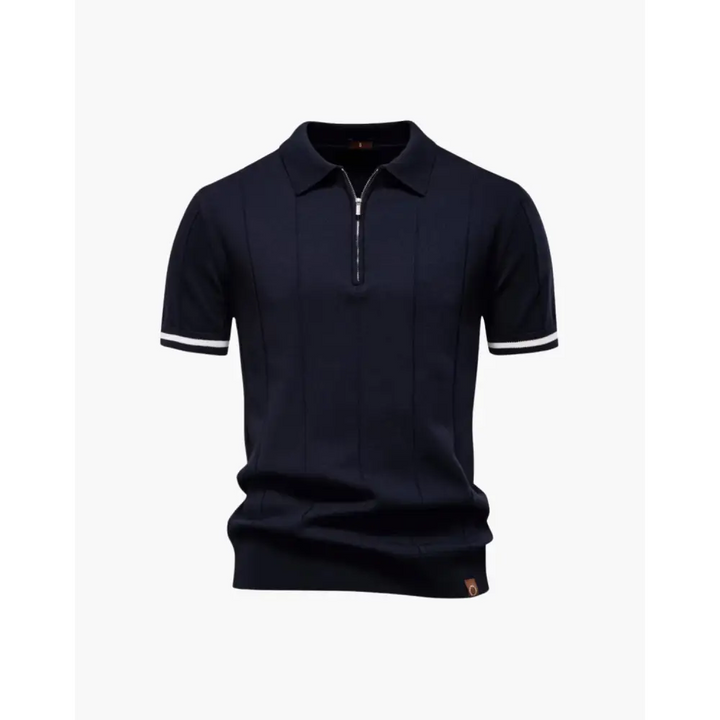 Old Money Zip Polo Shirt