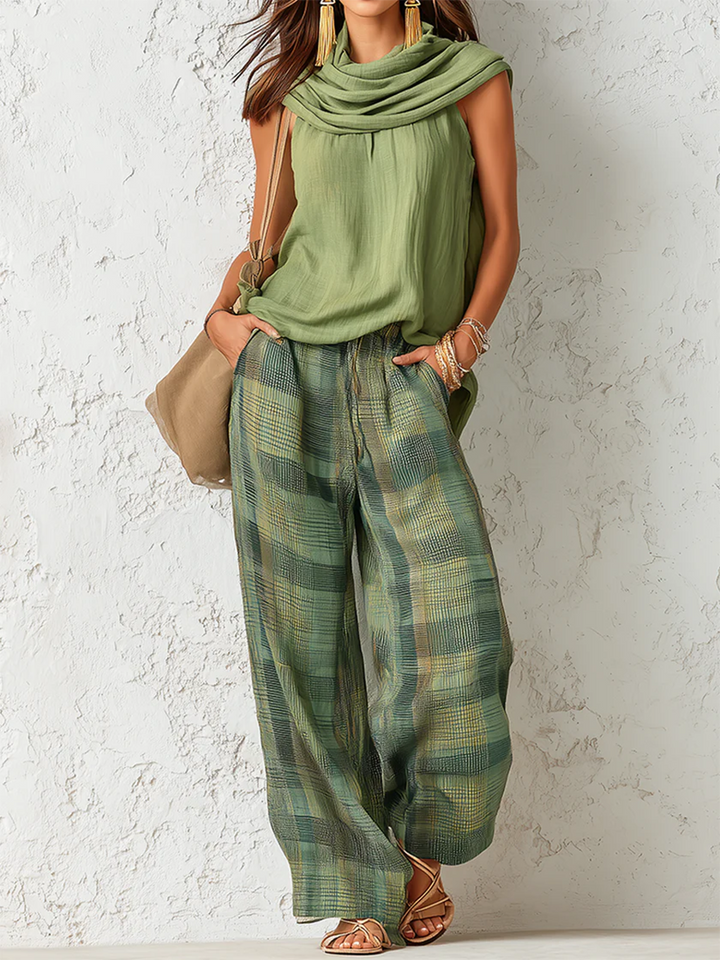 Conjunto de pantalón ancho | Adriana