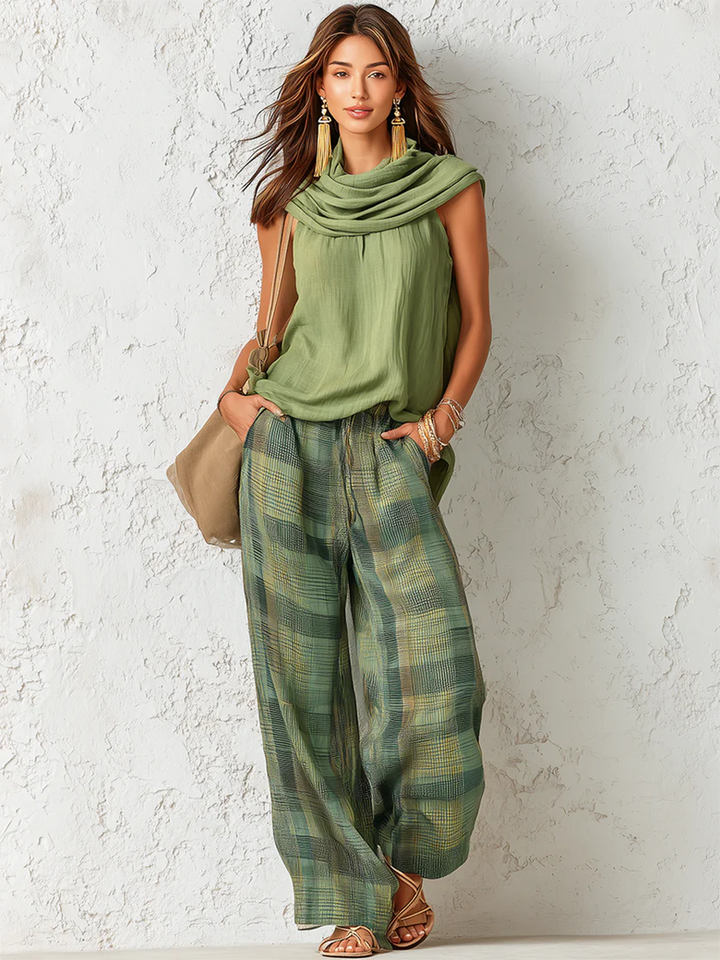 Conjunto de pantalón ancho | Adriana