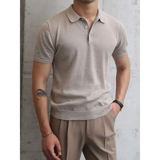 Refined Knit Polo Shirt