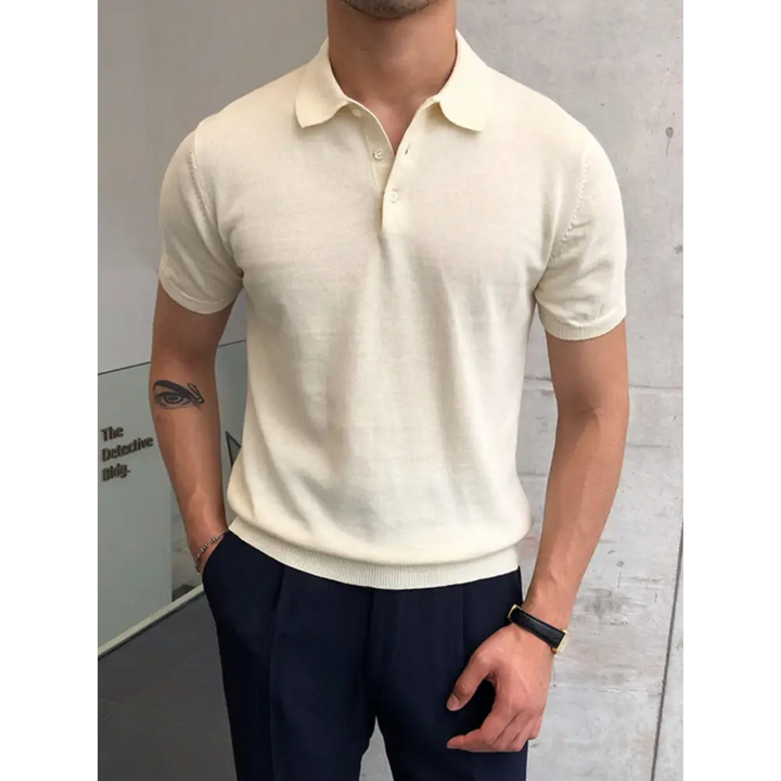 Refined Knit Polo Shirt