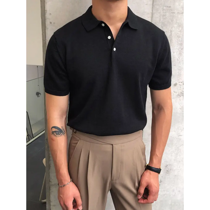 Refined Knit Polo Shirt