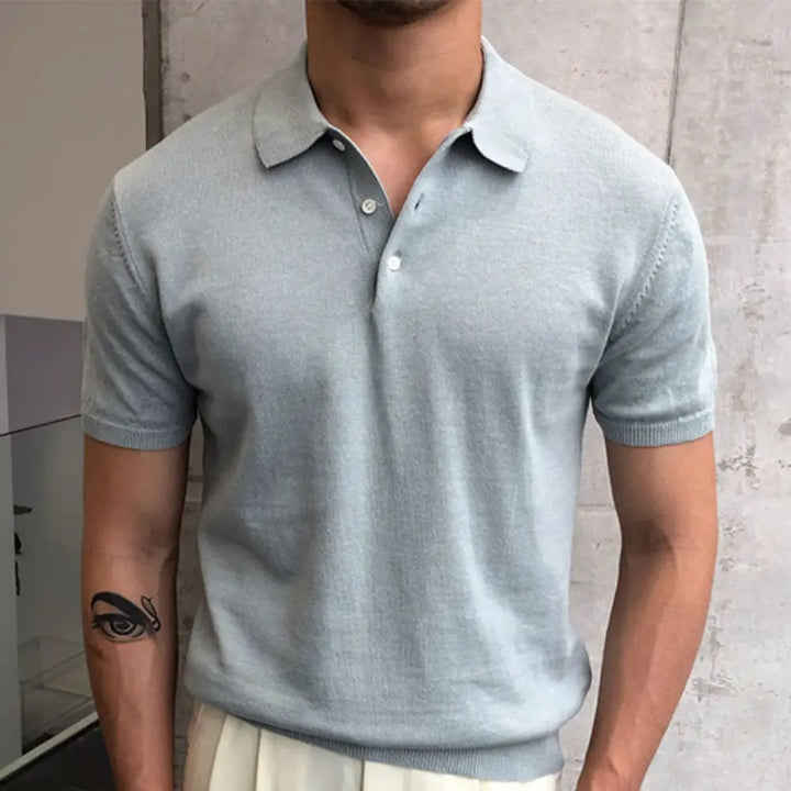 Refined Knit Polo Shirt