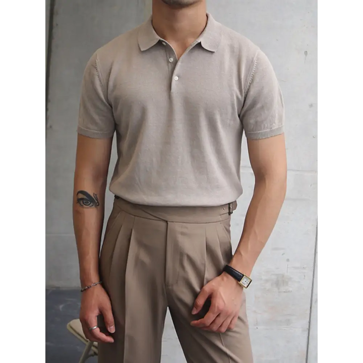 Refined Knit Polo Shirt
