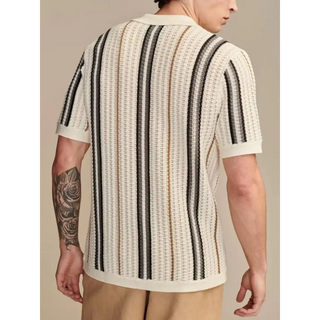 Camisa de Punto a Rayas | Retro