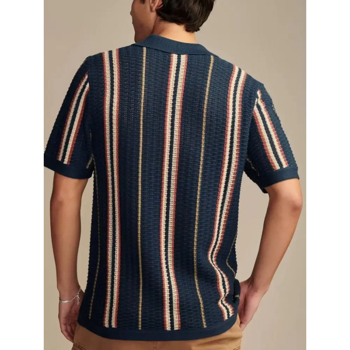 Camisa de Punto a Rayas | Retro