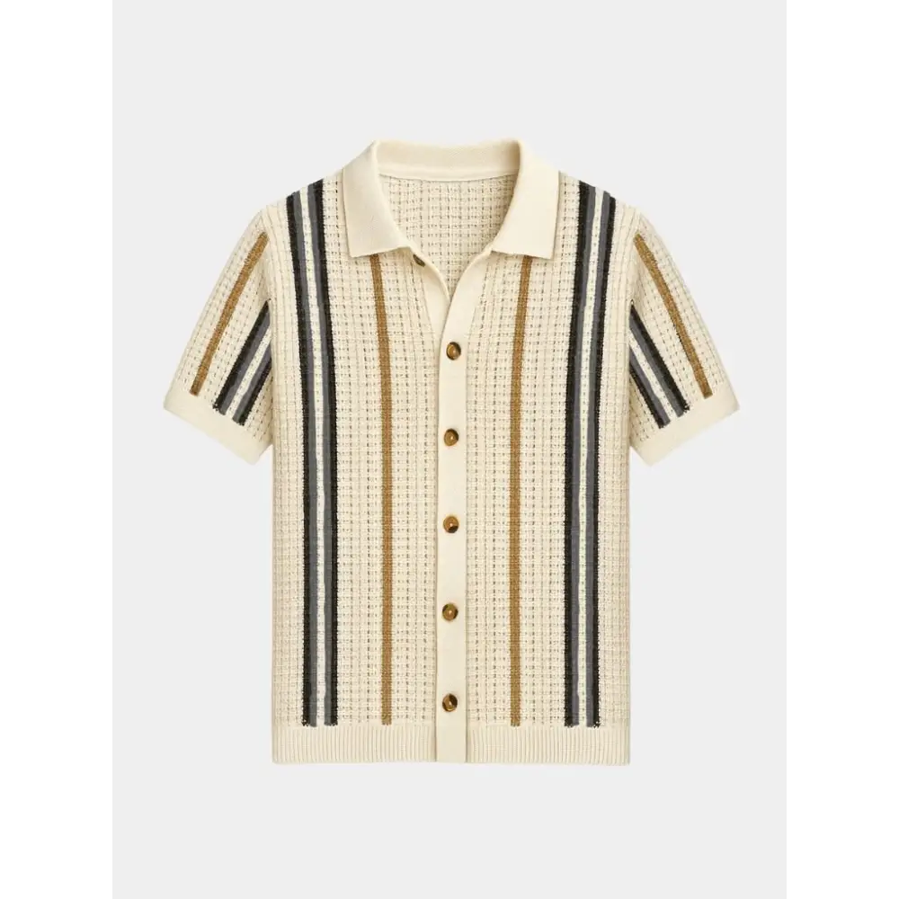Camisa de Punto a Rayas | Retro