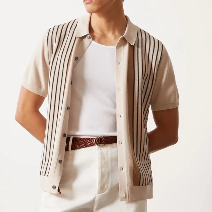 Camisa de Punto Rayada | Riviera