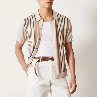 Camisa de Punto Rayada | Riviera