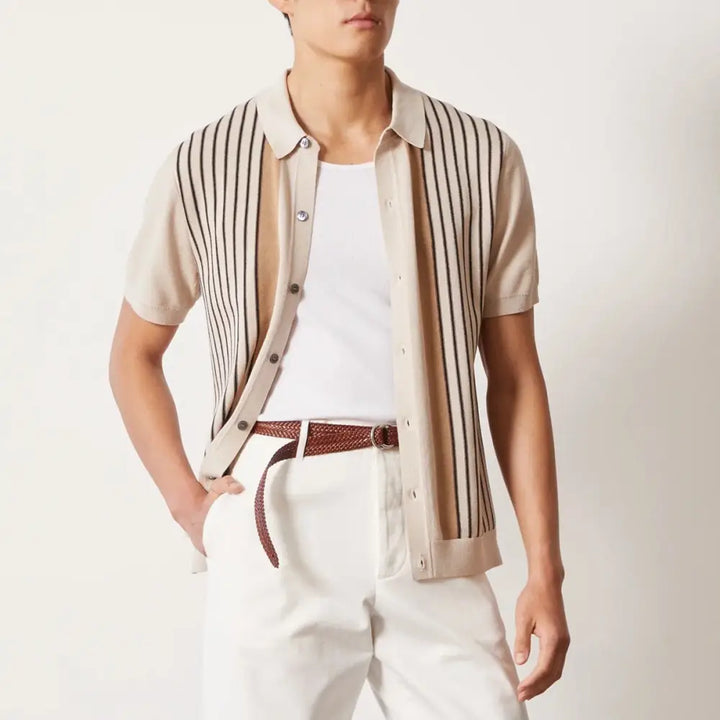 Camisa de Punto Rayada | Riviera