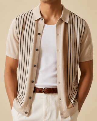 Camisa de Punto Rayada | Riviera