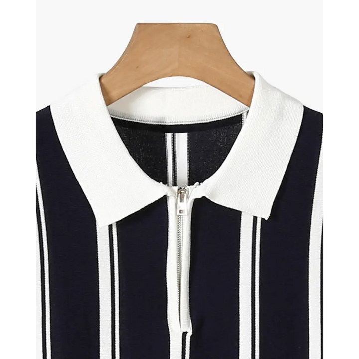 Polo Half-Zip a Rayas | Modena