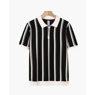 Polo Half-Zip a Rayas | Modena
