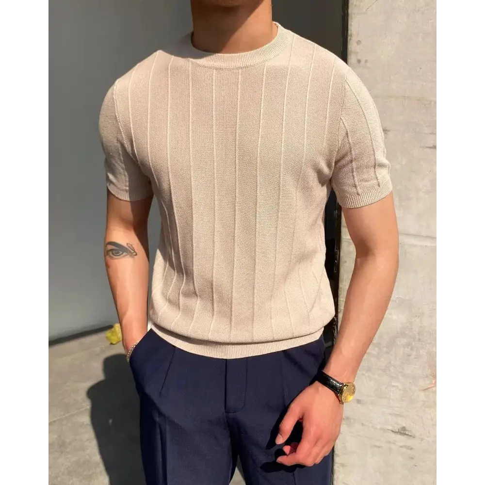 Camiseta de Punto Acanalada | Milano