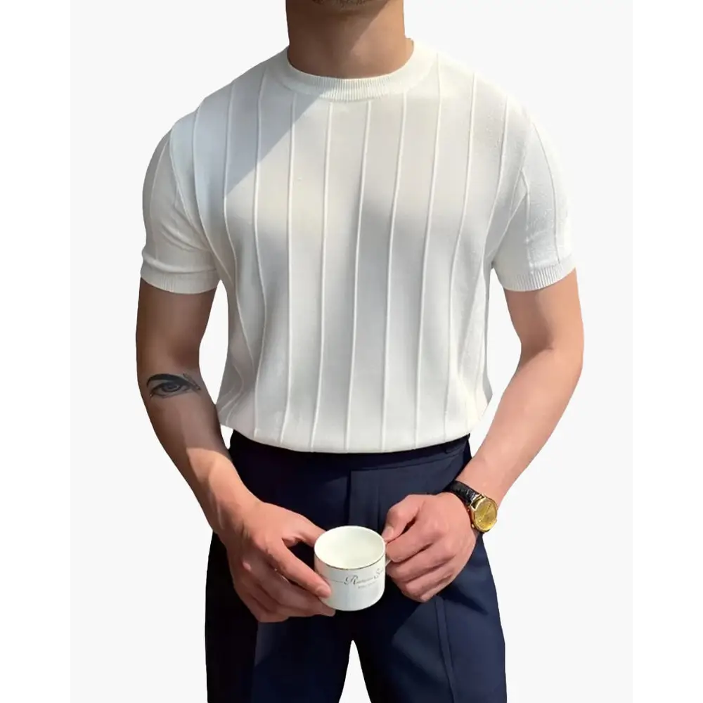 Camiseta de Punto Acanalada | Milano