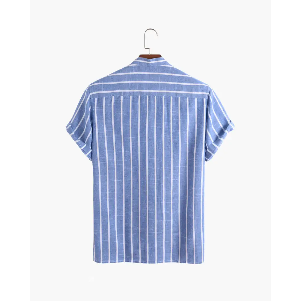 Camisa de Lino a Rayas | Santorini