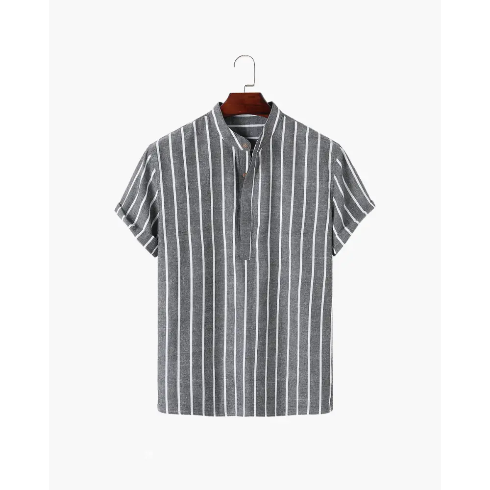 Camisa de Lino a Rayas | Santorini