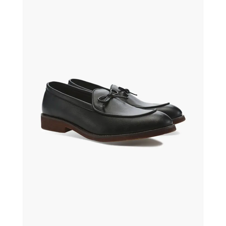 Timeless Bow Tie Leather Loafers