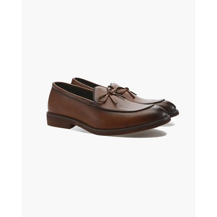 Timeless Bow Tie Leather Loafers