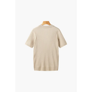 Polo Acanalado Cuello V | Capri
