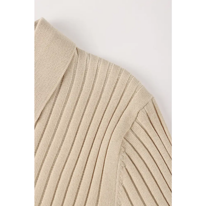 Polo Acanalado Cuello V | Capri