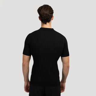 Polo Acanalado Cuello V | Capri