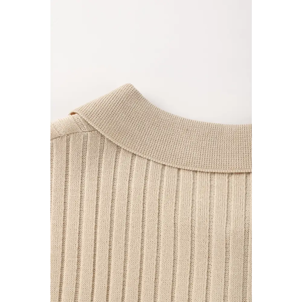 Polo Acanalado Cuello V | Capri
